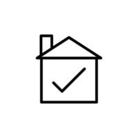 real estate confirm vector icon illustration