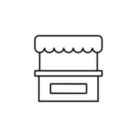 food stand vector icon illustration
