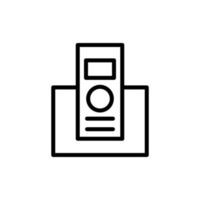 Phone, landline vector icon illustration