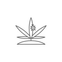 Diseases, marijuana vector icon illustration