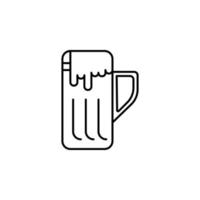 beer mug vector icon illustration