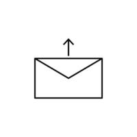 mail send vector icon illustration