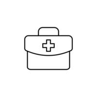 first aid kit vector icon illustration