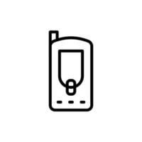 Phone, mobile, technology vector icon illustration