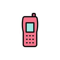 Phone, mobile, technology vector icon illustration