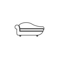 moderno sofá vector icono ilustración
