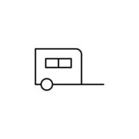 trailer vector icon illustration