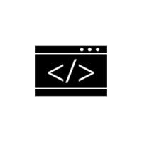 Web development, website vector icon illustration