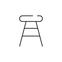 stool vector icon illustration