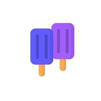 Ice cream popsicle color vector icon