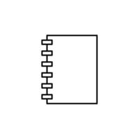 notebook vector icon illustration