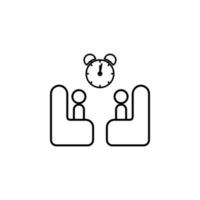 time for communication vector icon illustration
