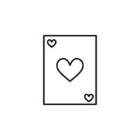 heart card vector icon illustration