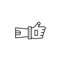 robot hand, like vector icon illustration