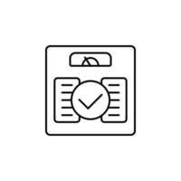 Weight vector icon illustration