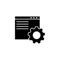 Web development, coding vector icon illustration