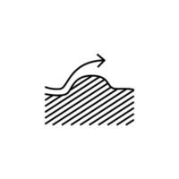 break through jump vector icon illustration