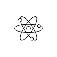 atom vector icon illustration