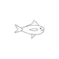 un pescado vector icono ilustración