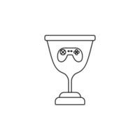 cybersport cup vector icon illustration