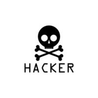 firmar de hackers vector icono ilustración