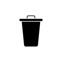 Can, recycle, trash vector icon illustration