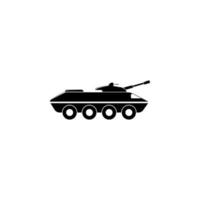 armored personnel carrier vector icon illustration