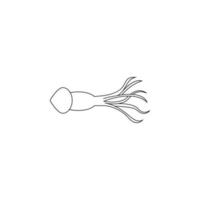 squid vector icon illustration