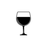 a glass of cognac vector icon illustration