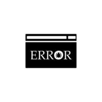 error from a virus vector icon illustration