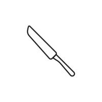 meat knife vector icon illustration