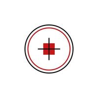 target cross vector icon illustration