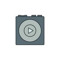 portable music speaker vector icon illustration