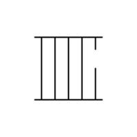 cárcel vector icono ilustración