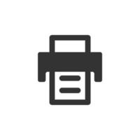 printer isolated simple vector icon illustration