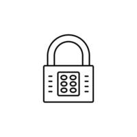 Pin code, key vector icon illustration