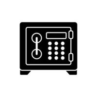 Bank, deposit, safe, safety, strongbox vector icon illustration