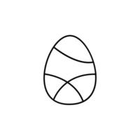 Easter, egg, decoration vector icon illustration