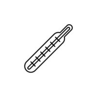 thermometer line vector icon illustration