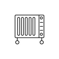 electric heater vector icon illustration