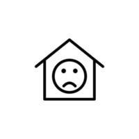 real estate bad reviews vector icon illustration