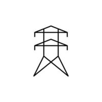 electricity, electric power vector icon illustration