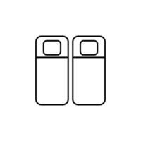 twin beds vector icon illustration