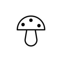 mushroom vector icon illustration