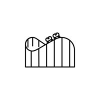 roller coaster vector icon illustration