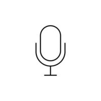 microphone vector icon illustration