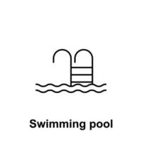 Swimming-pool vector icon illustration