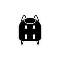 Ilustración de icono de vector de mochila