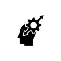 gear in mind vector icon illustration