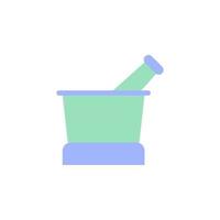 Kitchen, mortar vector icon illustration